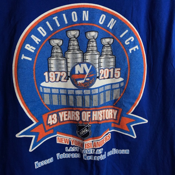 ISLANDERS vintage Nassau Hockey Tshirt (M/L) - Picture 2 of 5